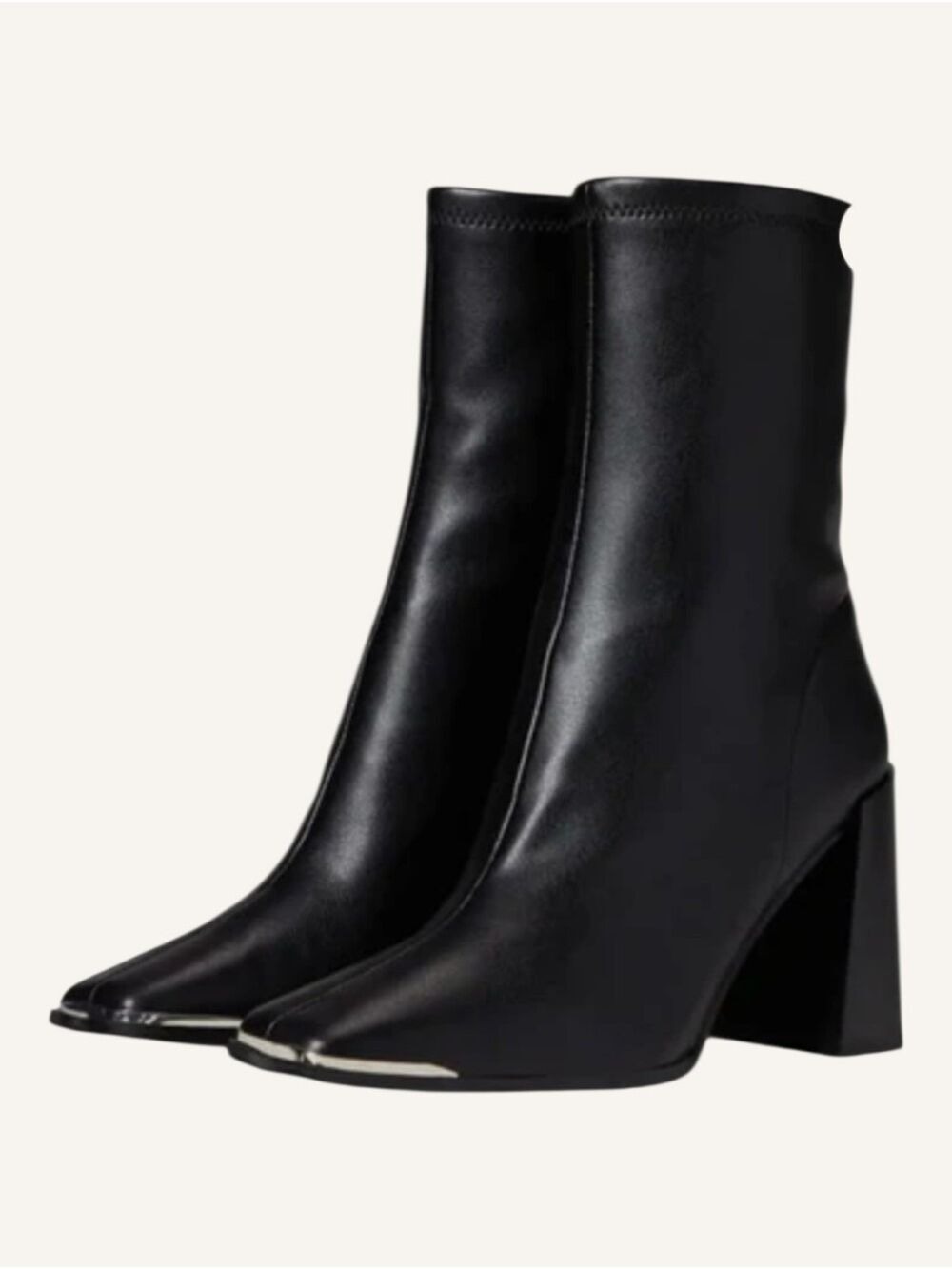 Chinese Laundry Marvin Black Square Toe Ankle Boots Block Heel Size 6 NWT